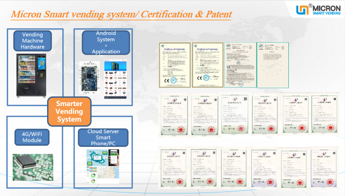 Cupcake cooling locker vending machine with 22’inch screen and card reader 12