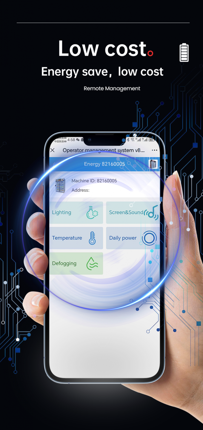 Smart Fridge Ice Cream Vending Machine -18â„ƒ Freezer With Touch Screen Card Reader low cost