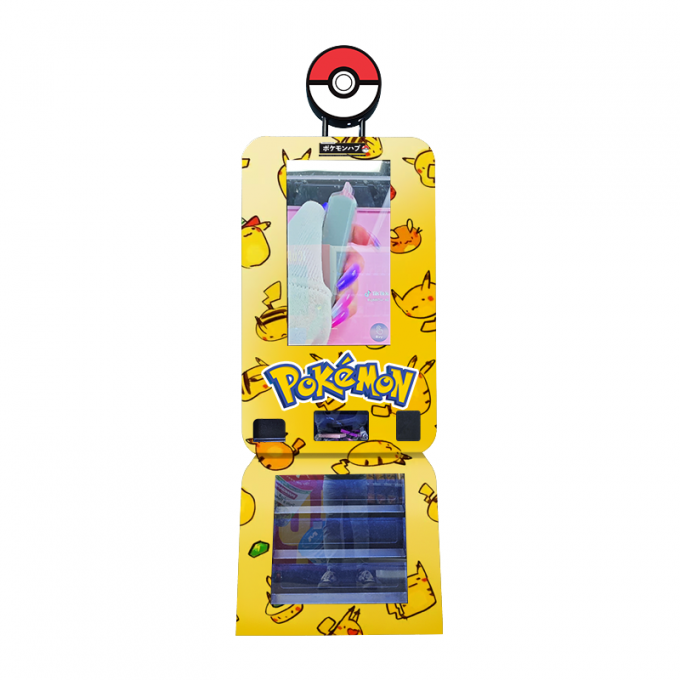 Pokémon Automated Retail Vending Machine with Touch Screen for Pokémon TCG Cards Pikachu