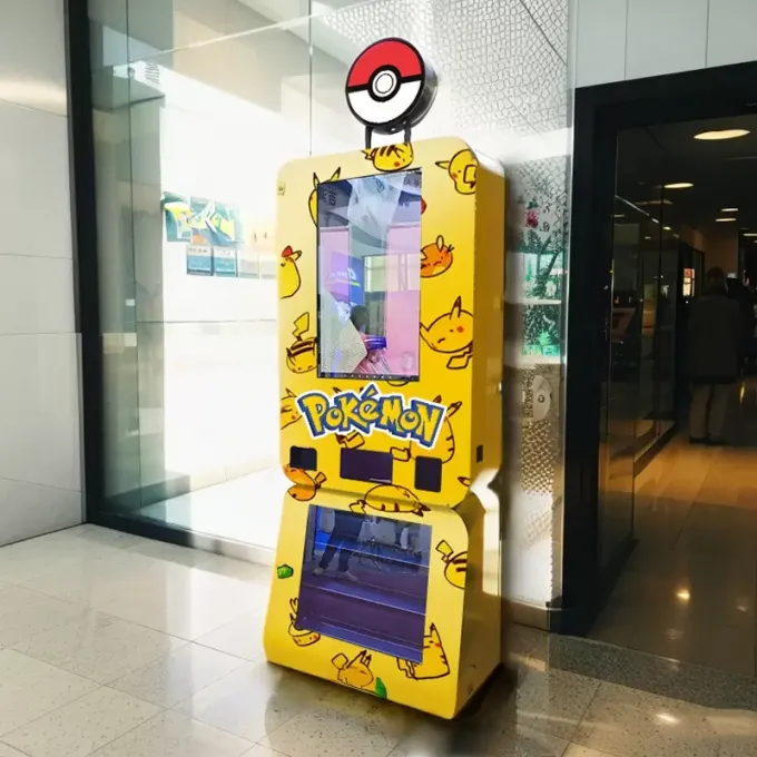 Pokémon Automated Retail Vending Machine with Touch Screen for Pokémon TCG Cards Pikachu