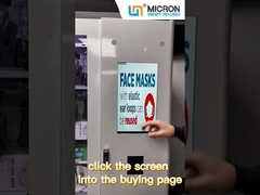 Máy bán hàng tự động tùy chỉnh độ rộng kênh có thể điều chỉnh với màn hình 21,5 inch