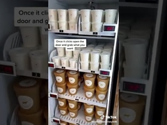 Máy bán hàng tự động trong tủ lạnh thông minh bán lẻ không cần giám sát dành cho thực phẩm tốt cho sức khỏe Tủ lạnh Grab N Go