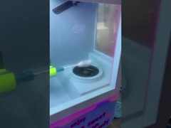 Kinh doanh thực phẩm đường phố Micron Máy bán kẹo bông tự động với 32 hương vị trái cây và hình hoa