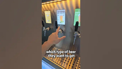 Máy bán bia tươi tự động! Câu lạc bộ và Sự kiện có thể thuê ít hơn một nhân viên với chiếc máy này!