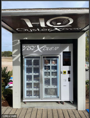 Máy bán hàu có hệ thống làm mát và tủ khóa, sưởi điện 24V, chống đọng sương