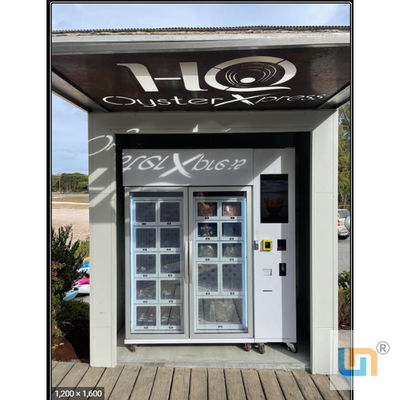 Hệ thống làm mát có thể điều chỉnh Máy bán hàng tủ lạnh cho kem hải sản