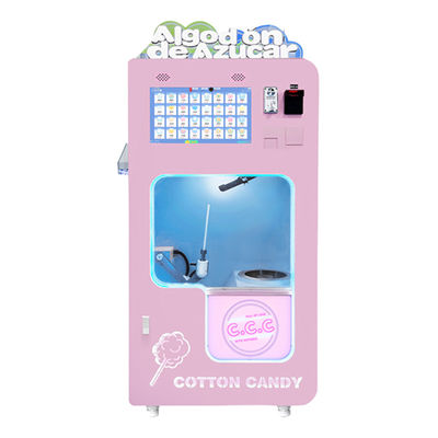 Máy bán kẹo bông tự động Micron 32 hương vị trái cây nhỏ gọn, giá cả phải chăng cho kinh doanh đồ ăn đường phố