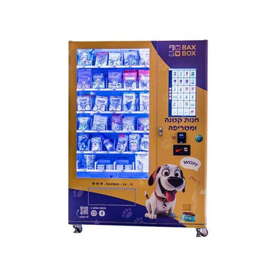 Máy bán hàng kết hợp tủ xoắn ốc tùy chỉnh cho chó mèo đồ ăn đồ chơi máy bán hàng thú cưng