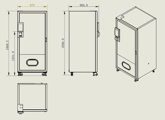 Máy bán hàng tự động đồ ăn nhẹ màn hình cảm ứng 10 inch với cửa kính hai lớp cường lực