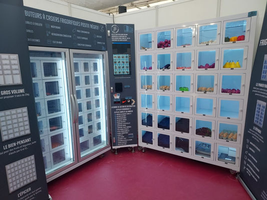 Máy bán hàng sản phẩm nông nghiệp đen với quản lý thời hạn sử dụng bằng các tính năng hệ thống bán hàng thông minh