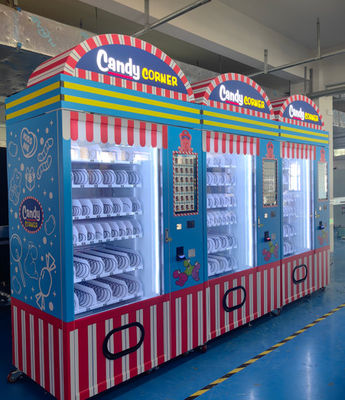 Máy bán đồ ăn nhẹ 300 kg tiện lợi với hệ thống hậu cần thông minh và màn hình cảm ứng 21,5 inch