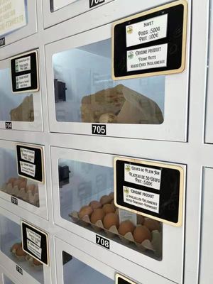 Máy bán hàng tự động tủ khóa với màn hình cảm ứng đồ họa tùy chỉnh 21.5 inch và hệ thống thanh toán thẻ tiện lợi