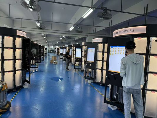 Máy bán hàng tự động tiện lợi và tủ khóa cho trung tâm thương mại Khung kim loại tấm bền 420 Kg