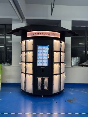 Giải pháp Máy bán hàng tự động ngoài trời màn hình cảm ứng 32 inch cho Cửa hàng hoa Kết hợp hoàn hảo Điện áp định mức 220/750 Hz