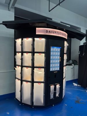 Hệ thống bán lẻ hoa tự động tùy chỉnh Kích thước tủ khóa tùy chỉnh Thiết kế chống chịu thời tiết