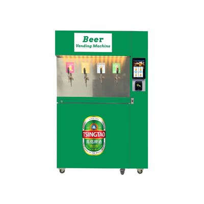 Máy bán hàng tự phục vụ màn hình cảm ứng 10 inch với 4 tùy chọn bia Hỗ trợ xây dựng thương hiệu tùy chỉnh