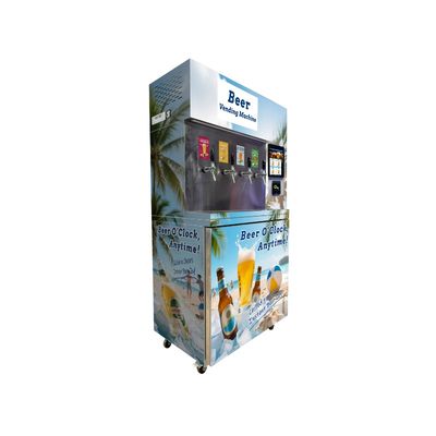 4G SIM Card/LAN Máy bán bia lạnh W97*D66*H205 Cm cho truy cập Internet