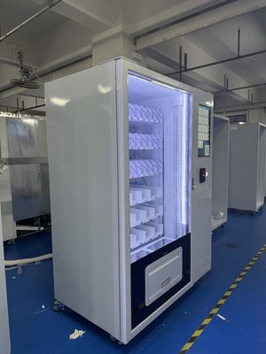 Máy bán đồ ăn đông lạnh có khung kim loại tùy chỉnh với nhãn dán tùy chọn và công suất 350-600