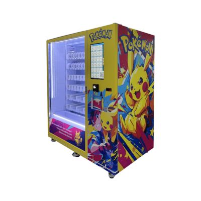 Hệ thống làm mát 3-20°C/ Không có W1620mm*D950mm*H1950mm Máy bán hàng tự động Pokemon đáp ứng yêu cầu của khách hàng