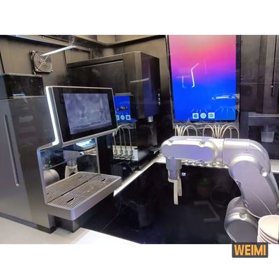 Máy bán hàng tự động Robot Barista pha cà phê và trà sữa trân châu với 6 hương vị
