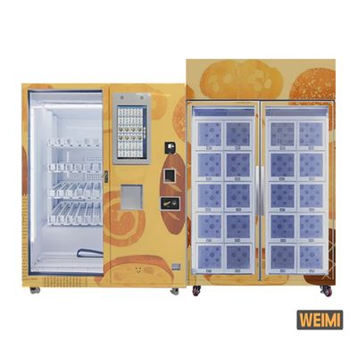 Máy bán hàng tự động kết hợp tủ khóa nâng 20 ngăn, màn hình cảm ứng 22 inch