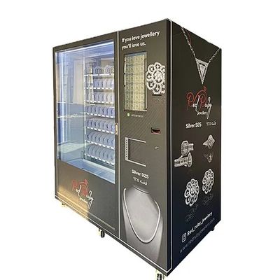 Máy bán đồ trang sức thông minh với thang máy theo dõi lên và xuống và cửa bảo mật cao kính kép