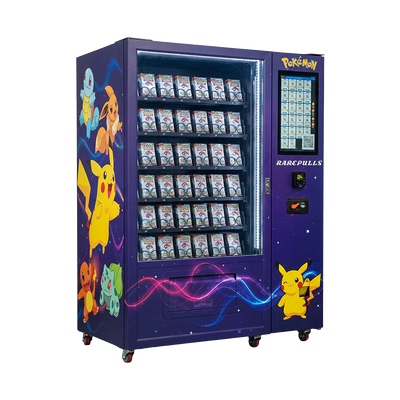 Máy bán đồ chơi bền được thiết kế để phân phối an toàn các gói Pokemon TCG với trải nghiệm duyệt của khách hàng được cải thiện