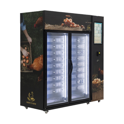 Máy bán hàng tủ lạnh hai nhiệt độ để bán thịt tươi đông lạnh trứng rau sữa và các sản phẩm nông nghiệp khác 24/7