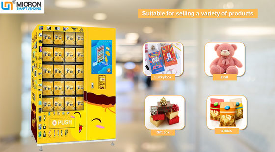 hộp may mắn và quà tặng máy bán hàng tự động với quản lý quảng cáo trong trung tâm mua sắm